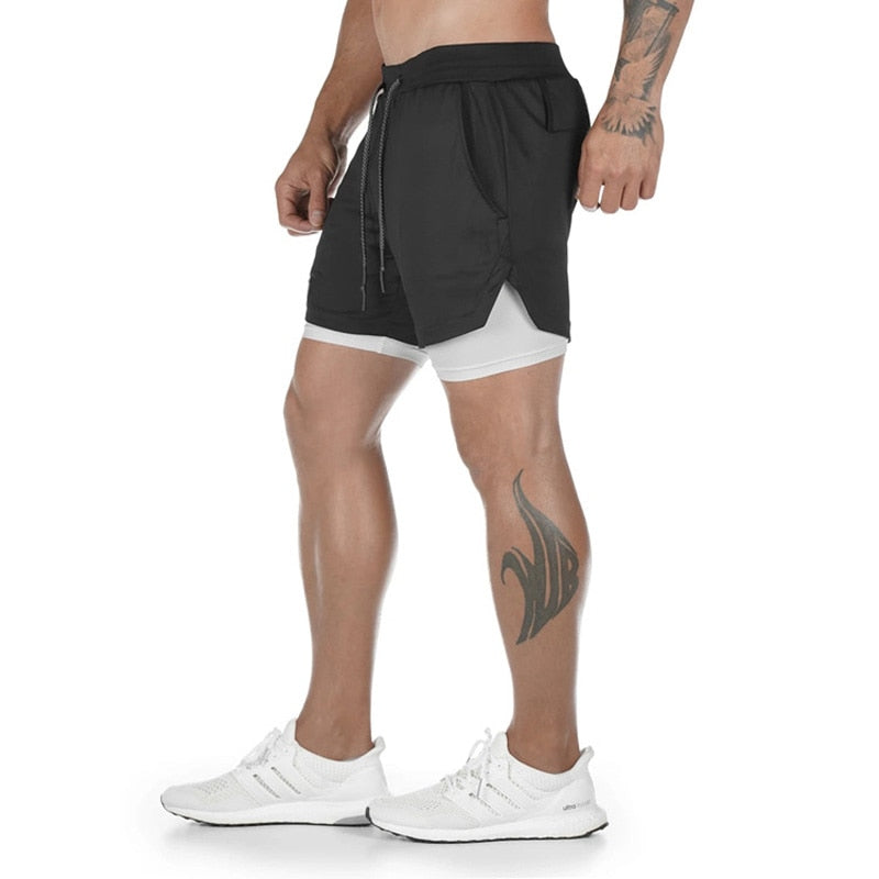 2 In 1 Shorts Quick Drying Shorts Sweatpants