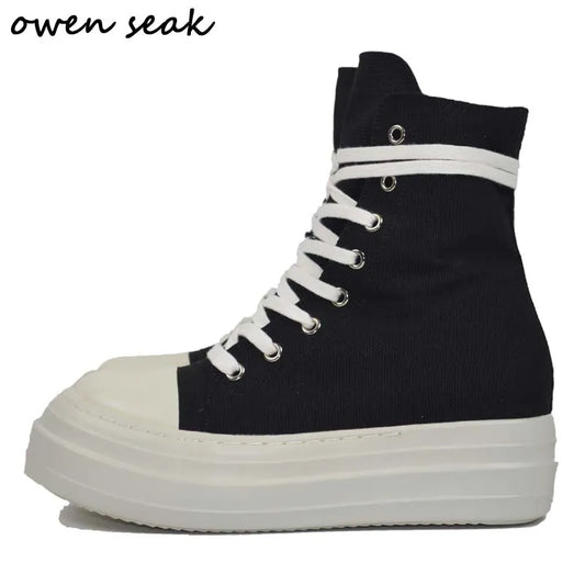 Owen Seak Women High-TOP Sneakers Canvas Shoes Platform