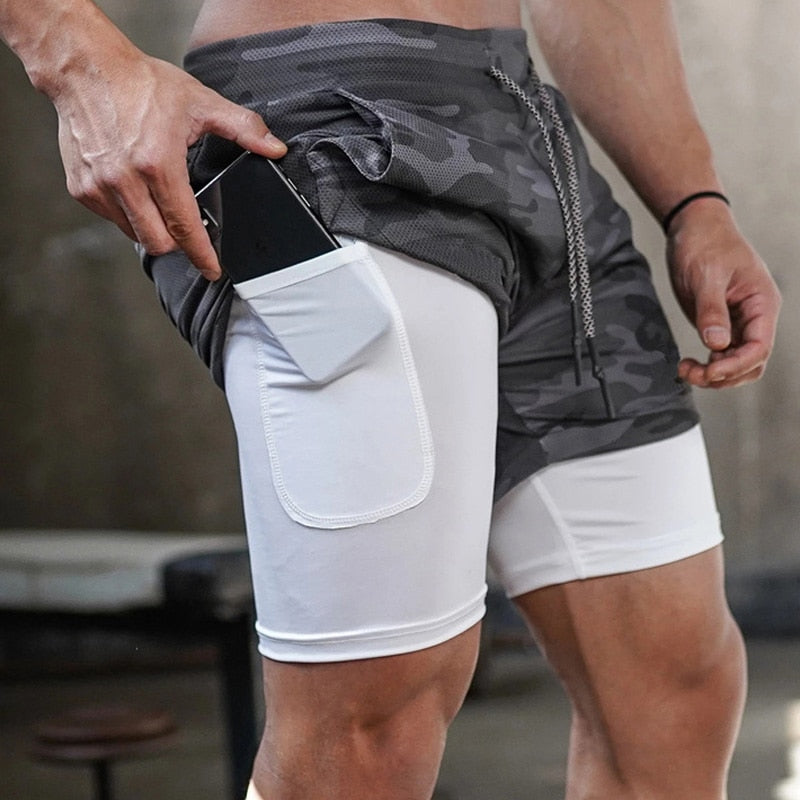 2 In 1 Shorts Quick Drying Shorts Sweatpants