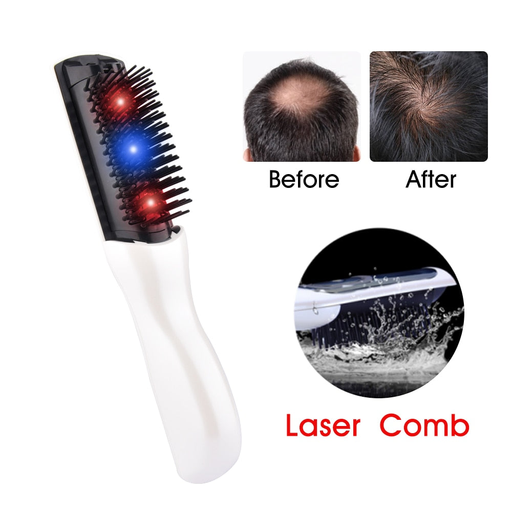 Hair Growth Electric Wireless Infrared Ray Massage Comb Hair follicle Stimulate