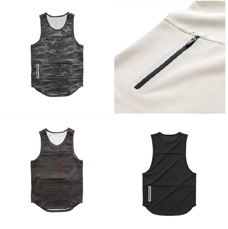 Male Casual Sportswear Vest, Quick Drying