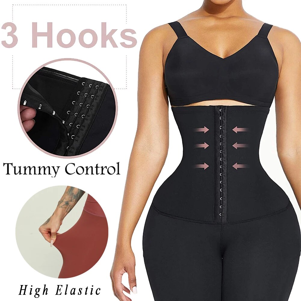 corset hip lift postpartum high waist yoga pants Workout leggings Stretchy