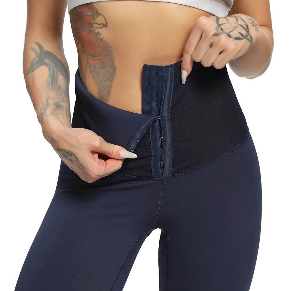 corset hip lift postpartum high waist yoga pants Workout leggings Stretchy