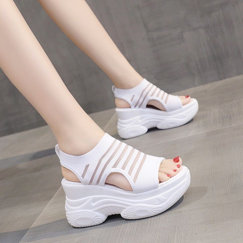 Platform 8 cm Increasing Sandals Thick Sole Casual Shoes