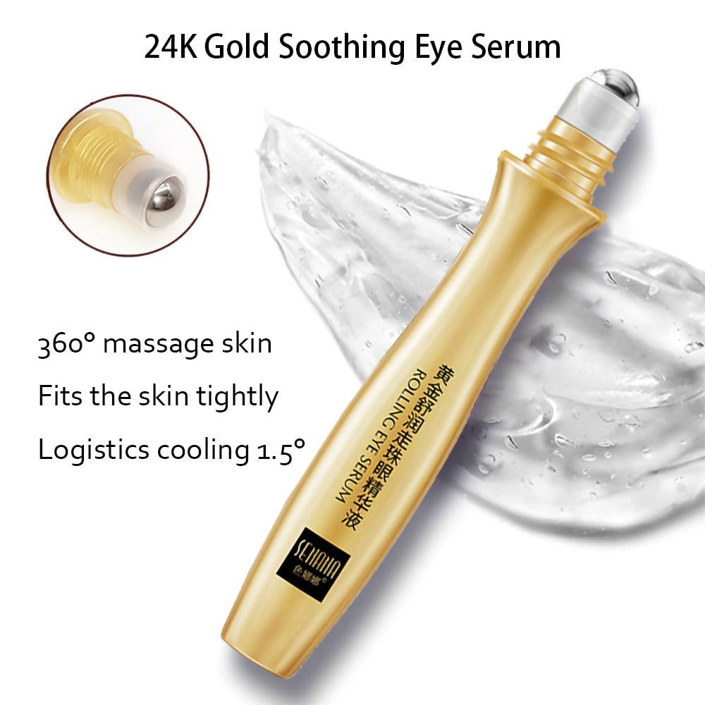 Set 24K Gold Nicotinamide Face Essence Collagen Cream Moisturizing Face Mask Brighten