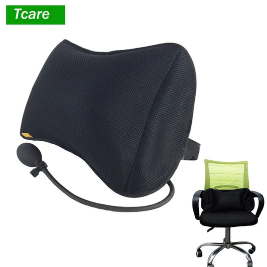 Portable Inflatable Lumbar Support Massage Pillows - Orthopedic Design for Back Pain Relief