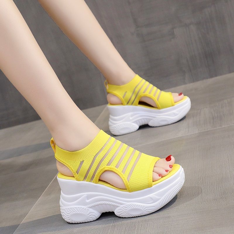 Platform 8 cm Increasing Sandals Thick Sole Casual Shoes