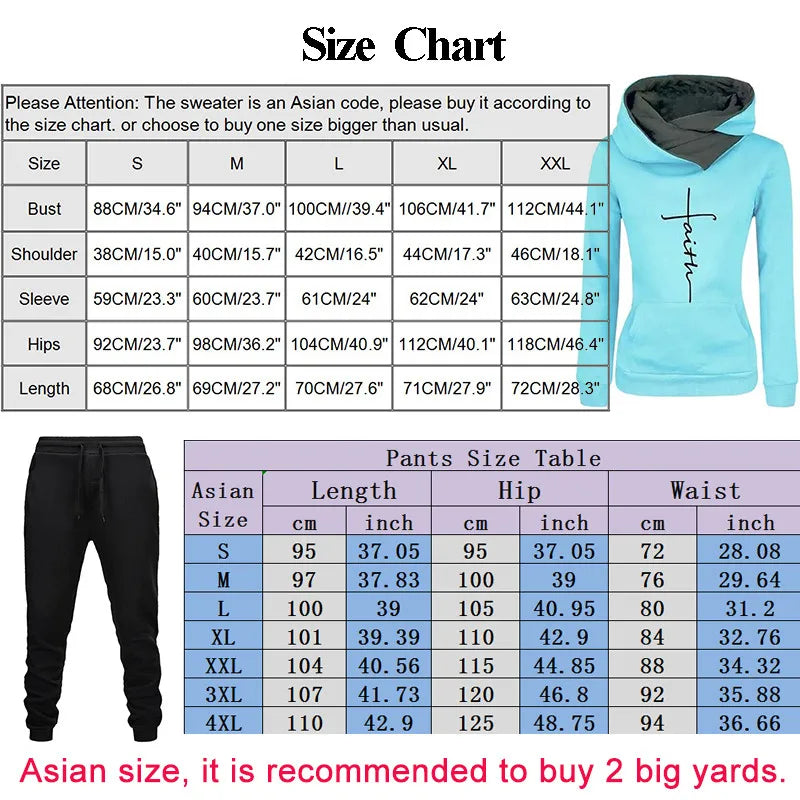 Two Piece Set Hoodies+Pants Pullovers Sweatshirts Suit Outfits