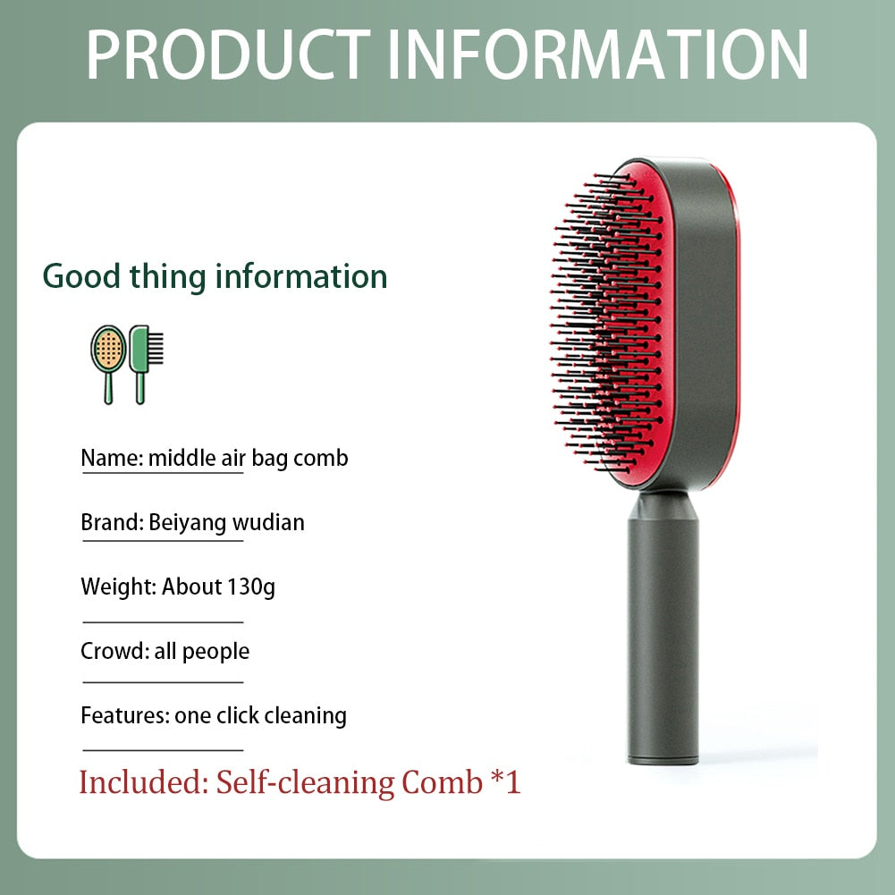 Self Cleaning Hair Comb