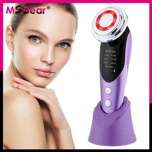 7 -1 RF EMS Micro Current Lifting Device LED Skin Rejuvenation Mesotherapy