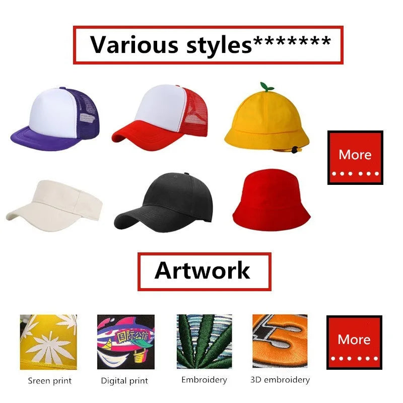 Multi colors foam Custom logo snapback hats breathable Diy personalised logo