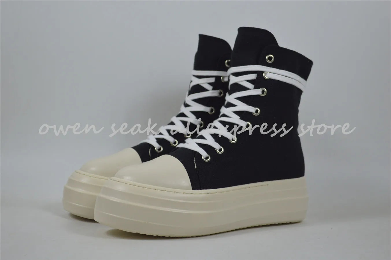 Owen Seak Women High-TOP Sneakers Canvas Shoes Platform