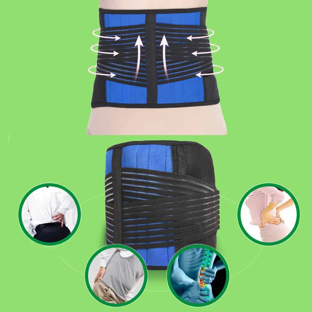 Lower Back Pain Relief Massage Band for Herniated Disc Sciatica and Scoliosis Unisex