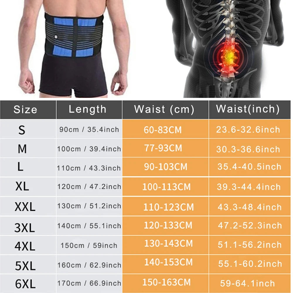 Lower Back Pain Relief Massage Band for Herniated Disc Sciatica and Scoliosis Unisex