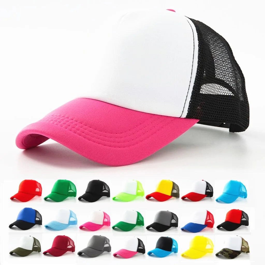 Multi colors foam Custom logo snapback hats breathable Diy personalised logo