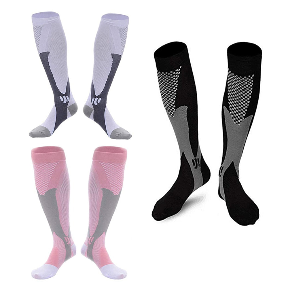 3 Pairs Medical Sport Compression Socks Men 20-30 mmhg for Edema Diabetic Varicose Veins