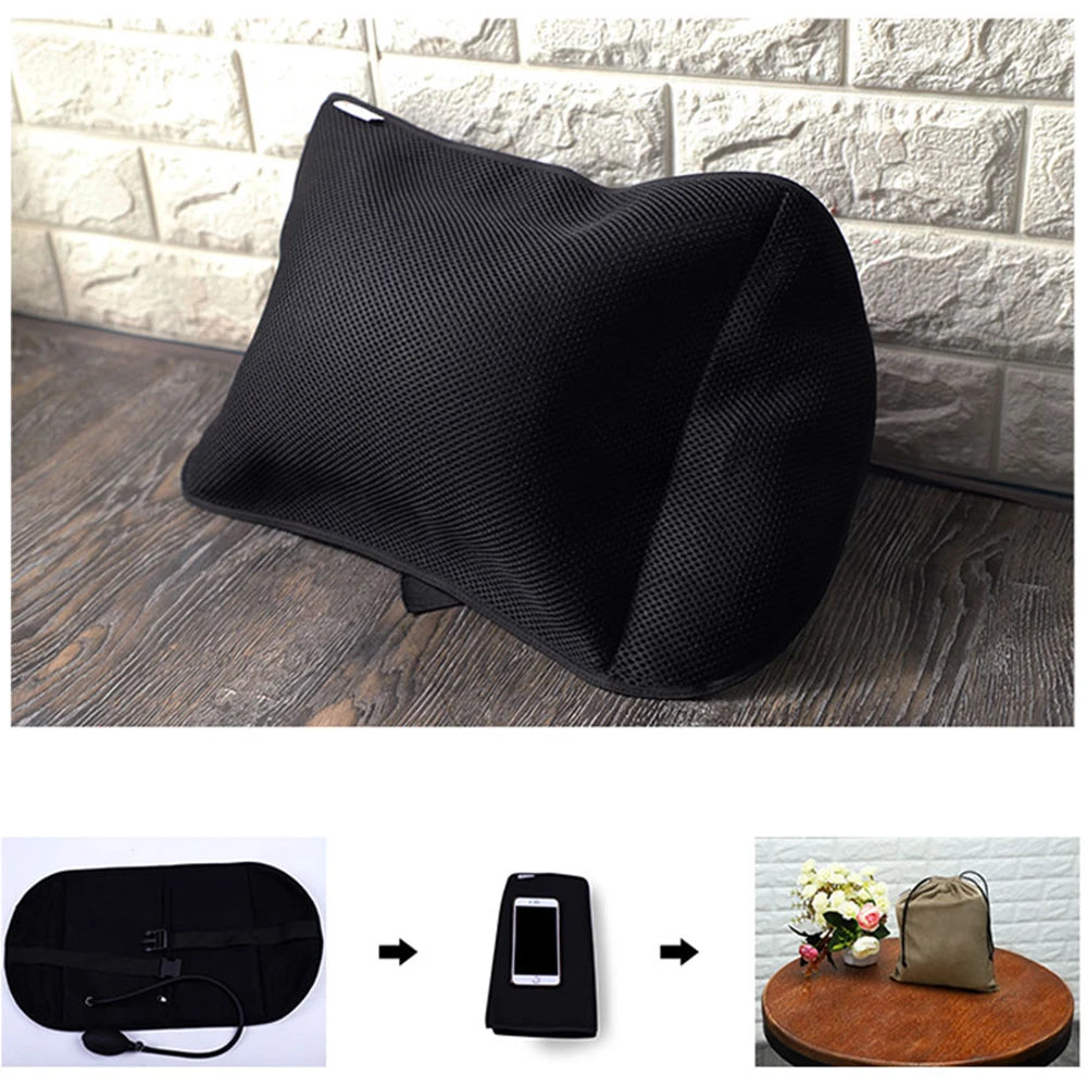 Portable Inflatable Lumbar Support Massage Pillows - Orthopedic Design for Back Pain Relief