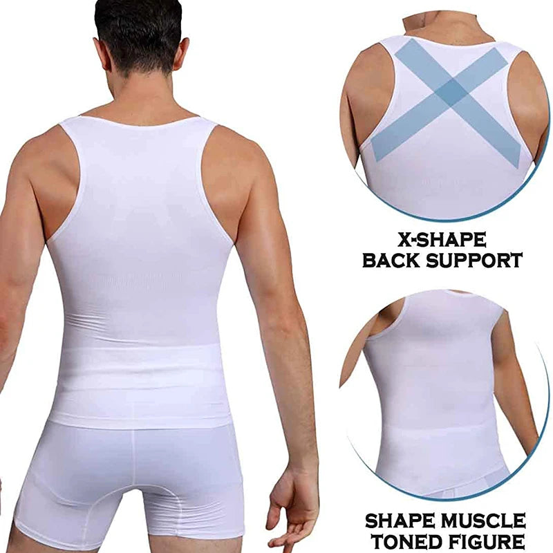 Compression Slimming Body Shaper Vest Workout Tank Top Tummy Control Shapewear