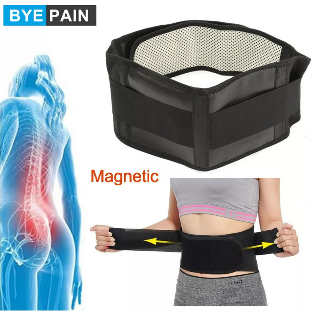 Self-heating Magnetic Belt Lumbar Waist Support Double Banded Adjustable