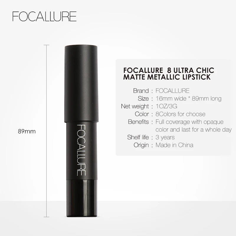 Matte Lipstick Pencil High Gloss Long-lasting Waterproof Lip Balm