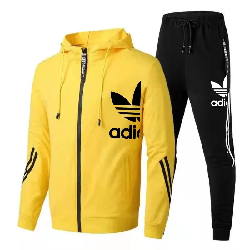 Printed Zipper Hoodie Tracksuit Luxury Logo Casual Sports Athletic Sets