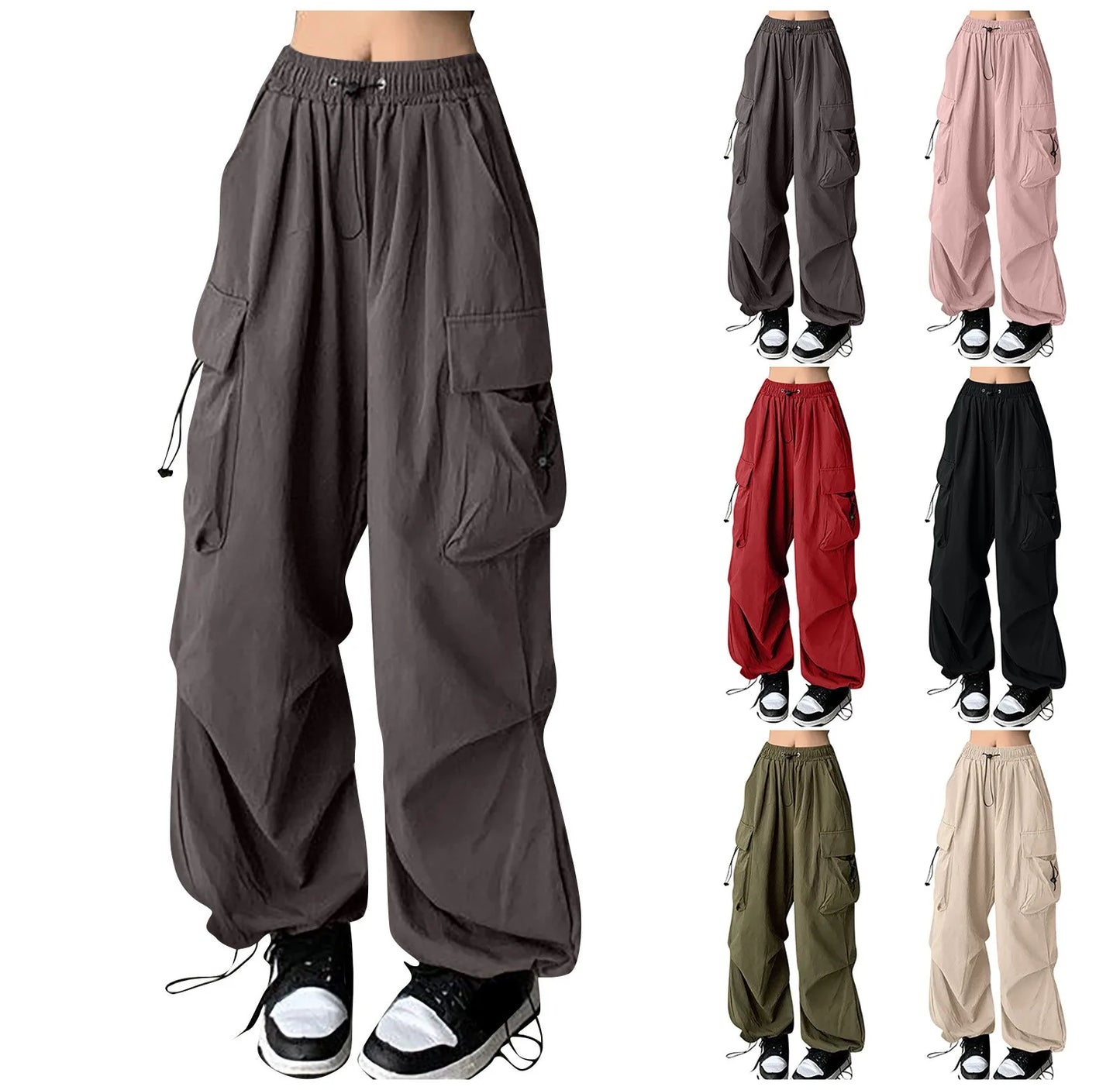 Cargo Baggy Wide Leg Trousers Oversize Sweatpants