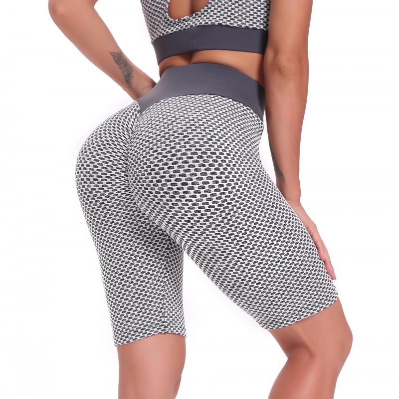 Gym Shorts  Fitness Leggings Butt Booty Seamless Short High Waist