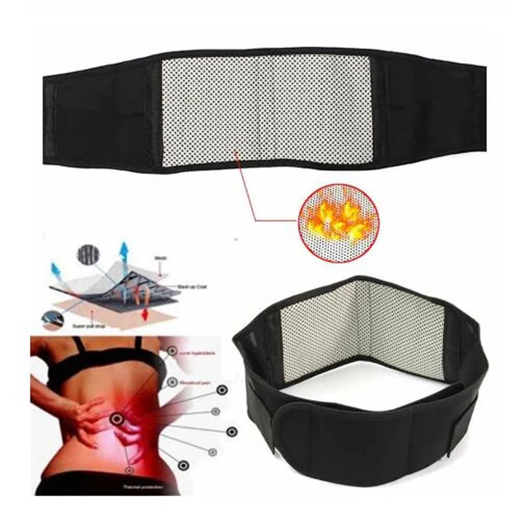 Self-heating Magnetic Belt Lumbar Waist Support Double Banded Adjustable