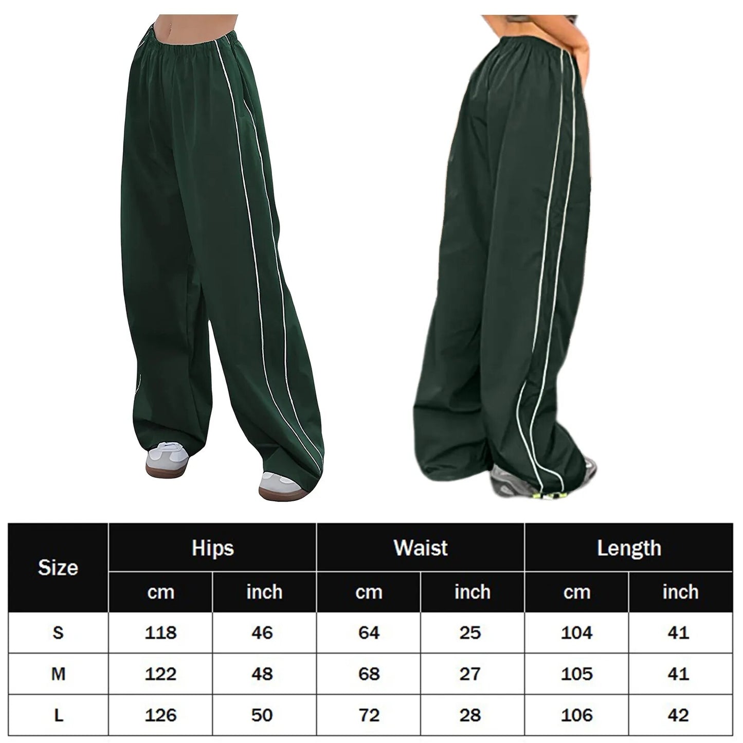 Cotton Cargo Drawstring Floor-length Pants Elastic Waist Loose Soft Breathable