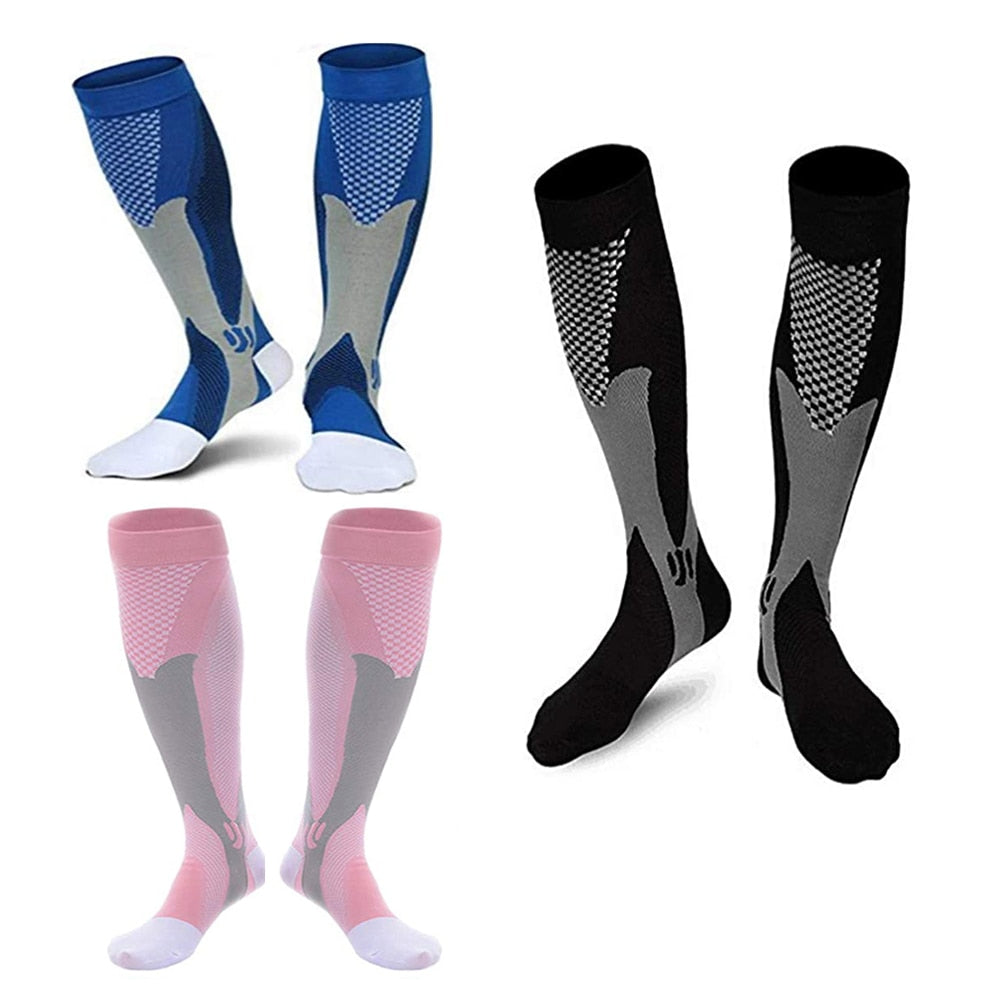 3 Pairs Medical Sport Compression Socks Men 20-30 mmhg for Edema Diabetic Varicose Veins