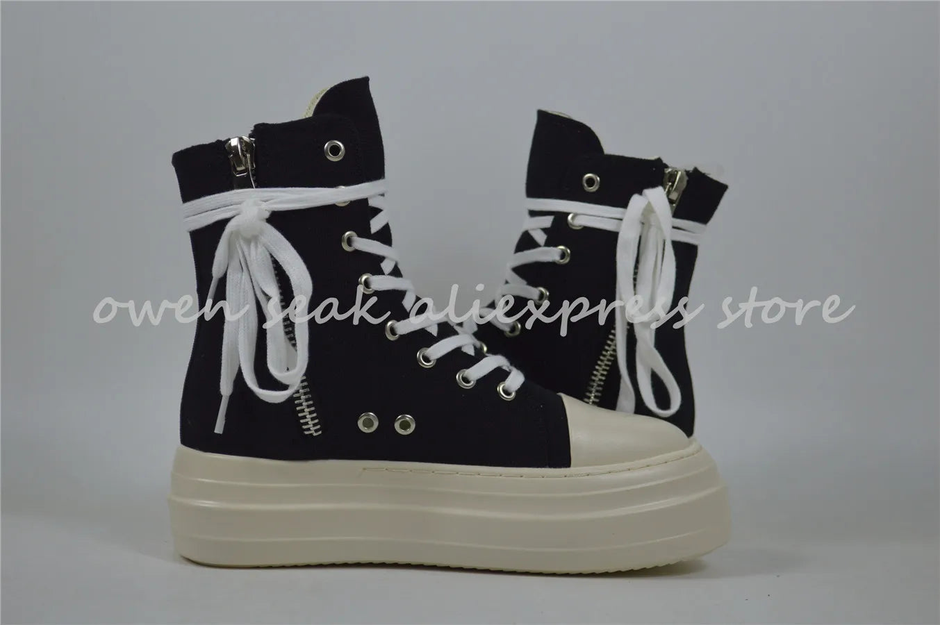 Owen Seak Women High-TOP Sneakers Canvas Shoes Platform