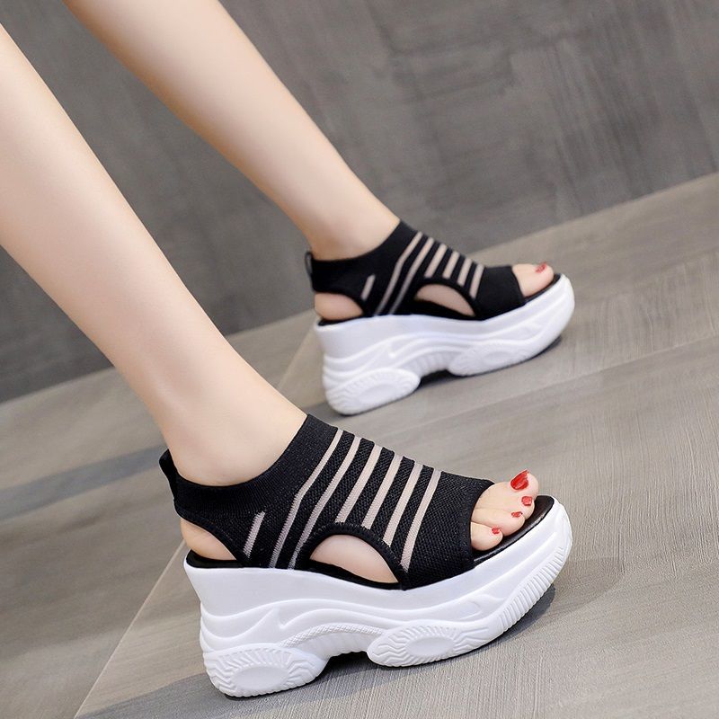 Platform 8 cm Increasing Sandals Thick Sole Casual Shoes