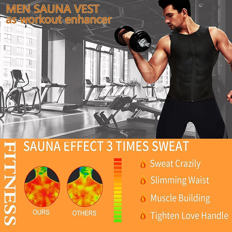 Sauna Vest Tank Top Slimming Body Shaper Corset Fat Burner Shirt Shapewear