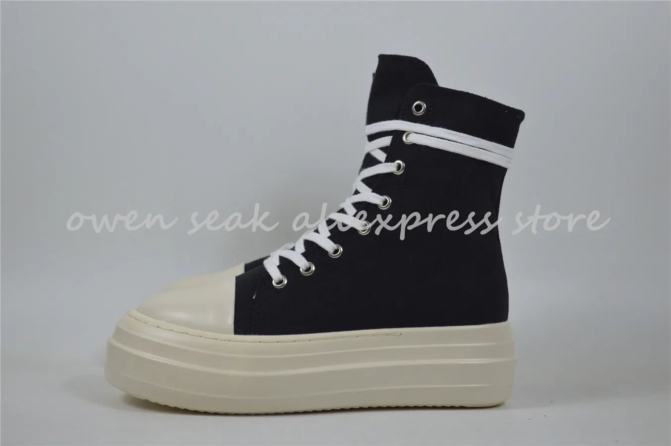 Owen Seak Women High-TOP Sneakers Canvas Shoes Platform