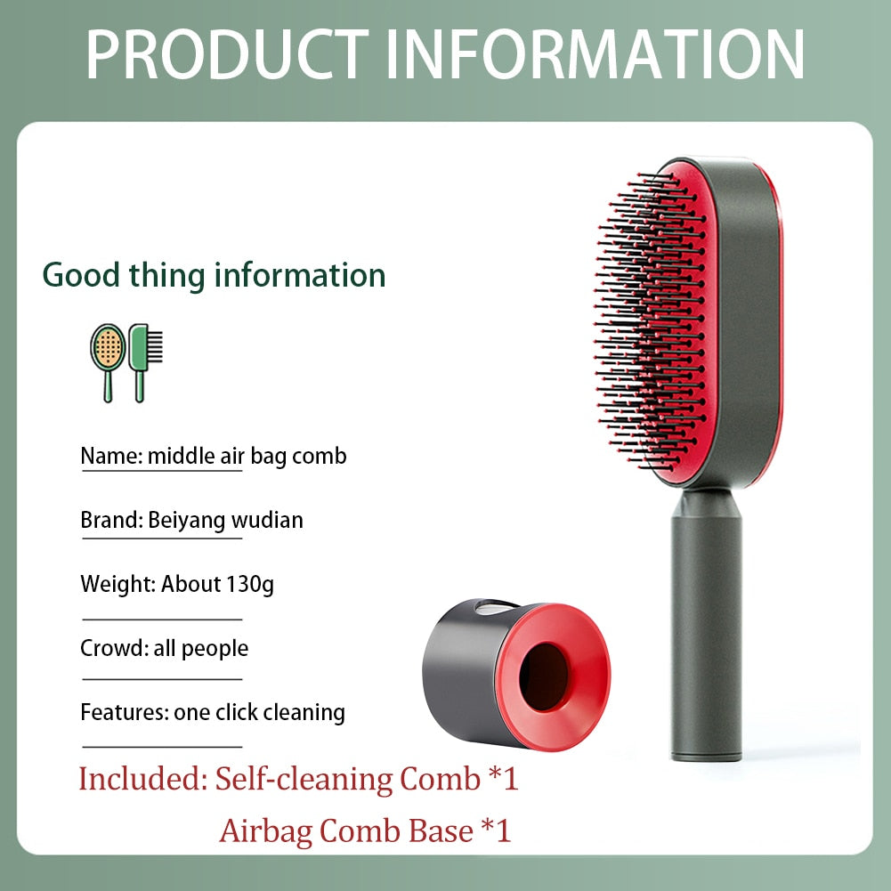 Self Cleaning Hair Comb