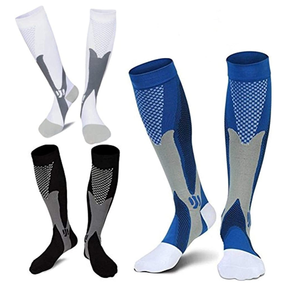 3 Pairs Medical Sport Compression Socks Men 20-30 mmhg for Edema Diabetic Varicose Veins