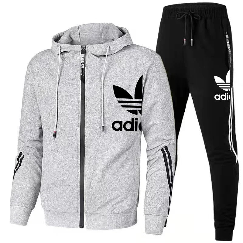 Printed Zipper Hoodie Tracksuit Luxury Logo Casual Sports Athletic Sets