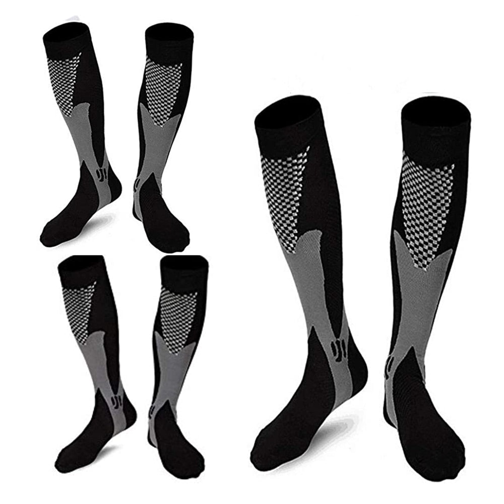 3 Pairs Medical Sport Compression Socks Men 20-30 mmhg for Edema Diabetic Varicose Veins