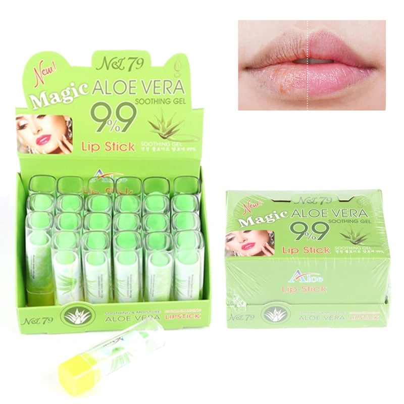 Color Changing Lipstick Long Lasting Magic Aloe Vera Moisture Lip Balm Lot Lips Care Set 24 Pcs - acfitpro