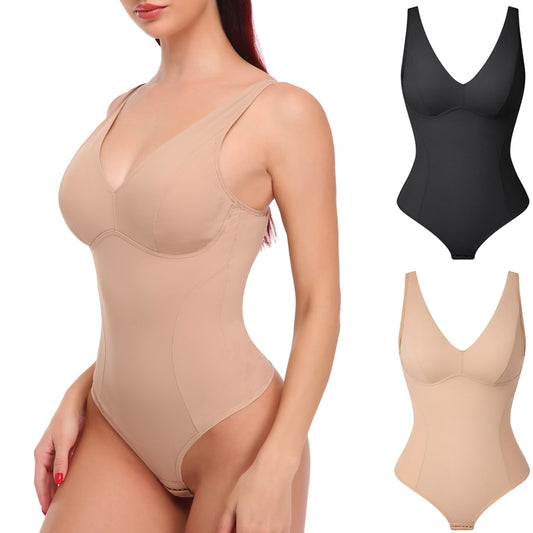 Slimming Underwear Bodysuit Body Shaper Waist Trainer Corset Shapewear Top with Padded Bra Postpartum Recovery - acfitpro