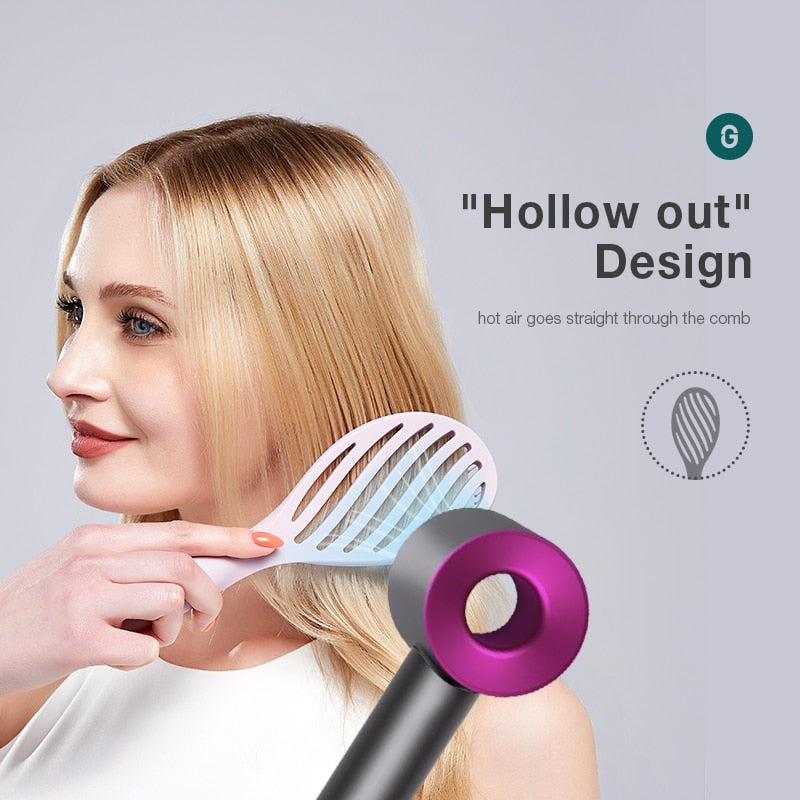 MR.GREEN Hollow Out Hair Brush Scalp Massage Combs Hair Styling Detangler - acfitpro