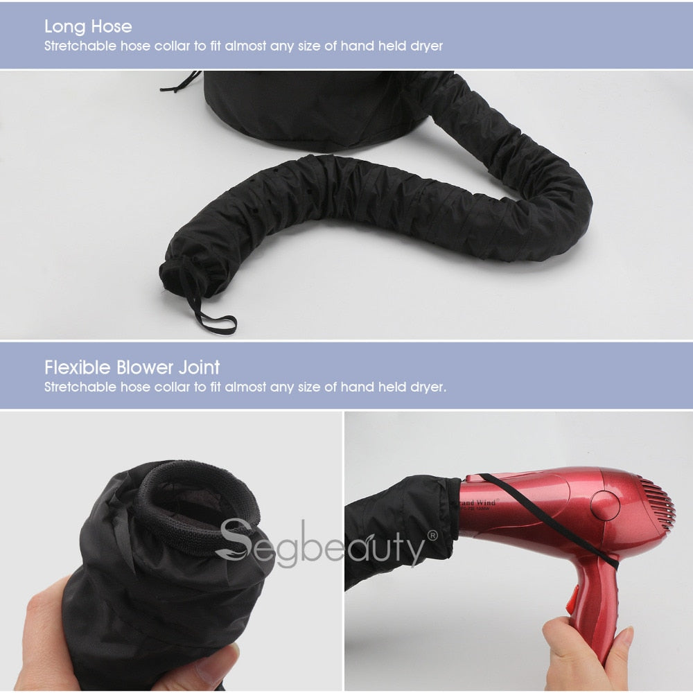 Segbeauty Bonnet Hooded Hair Dryer Attachment Oil Cap Blow Dryer Y-type Hat Bonnet Attachment Hair Steamer - acfitpro