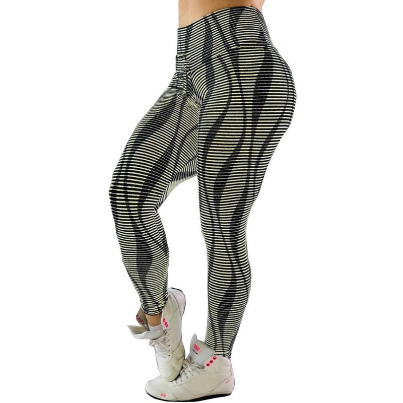 Workout Water Droplets Leggings Women Sports Yoga Pants - acfitpro