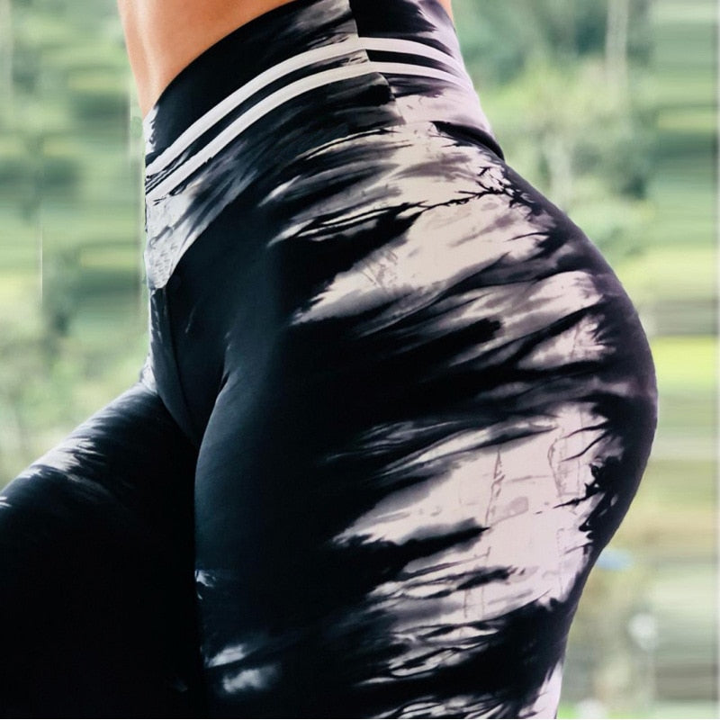 Workout Water Droplets Leggings Women Sports Yoga Pants - acfitpro