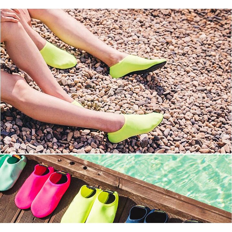 Water Shoes Swimming Socks Printing Color Aqua Beach Sneakers Seaside Slippers for Men, Women - acfitpro