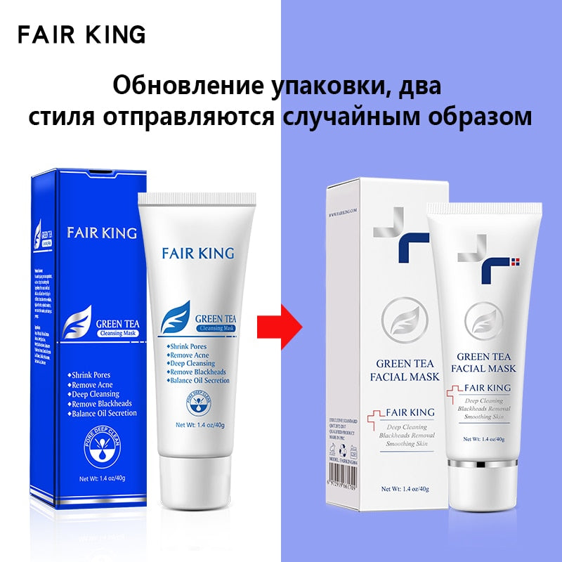 FAIR KING Green Tea Blackhead Nose Oil Control Mask Deep Pore Cleansing and Blackhead Removal - acfitpro