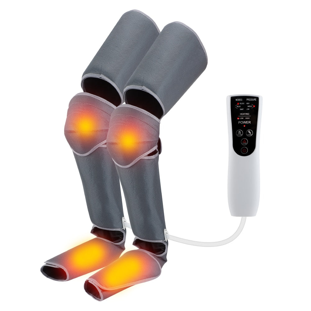 Foot air pressure leg massager promotes blood circulation, body massager, muscle relaxation, lymphatic drainage device 360 - acfitpro