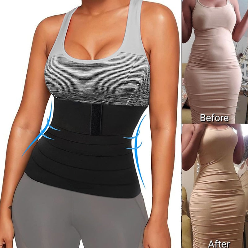 Snatch Me Up Bandage Wrap Waist Trainer Shaperwear Belt Women Slimming Tummy Belt Corset Top - acfitpro