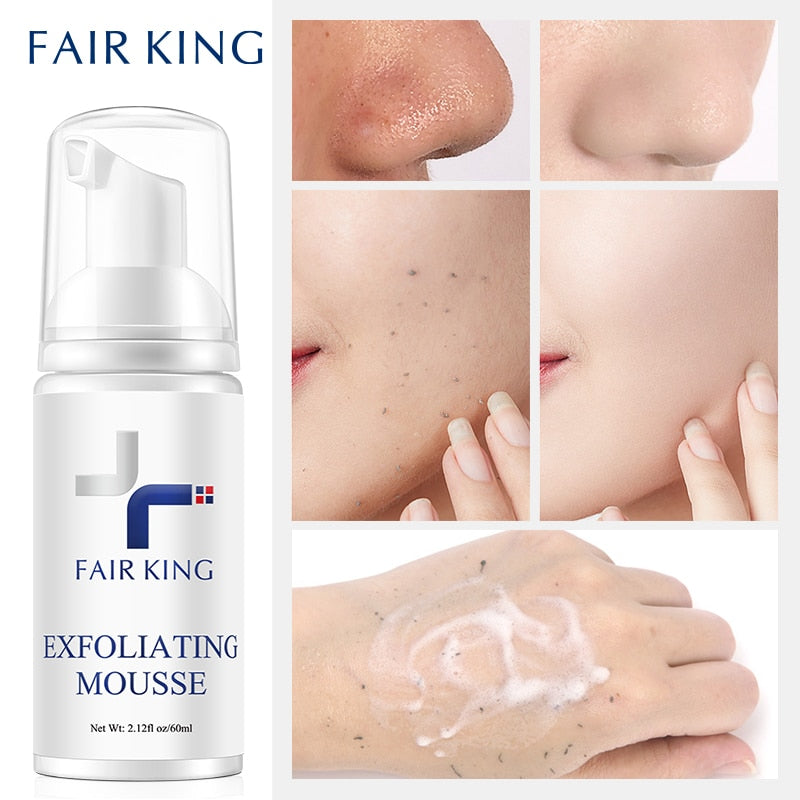 Foaming Exfoliating Mousse Deep Remove Cleaning Smooth Moisturizing Skin Exfoliator Unblock Pores - acfitpro