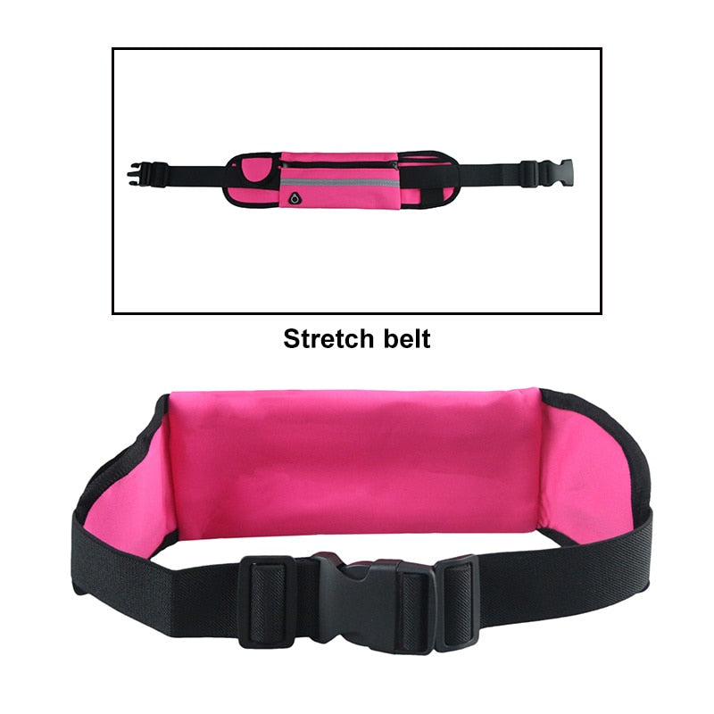 Adjustable Sport Waist Exercise Waist Bag with Headphone Hole Phone Money - acfitpro